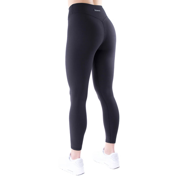 Black Ribbed Leggings
